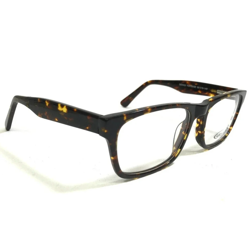Affordable Designs Eyeglasses Frames DENNIS TORTOISE Square Full Rim 53-19-140